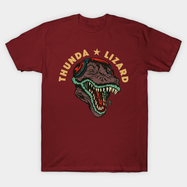 Thunda Lizard T-Shirt by Thomcat23